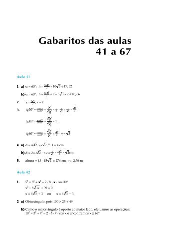 Gabaritos das perguntas e exercÃ­cios - Passei.com.br