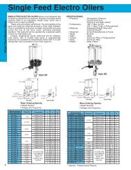 Single Feed Electro Oilers - Lube Control