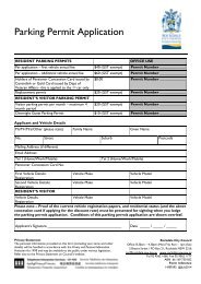 Parking Permit Application Residents - Rockdale City Council