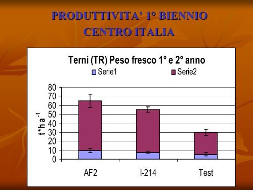 Produzione di syngas da legno e produzione di ... - Centro CISA