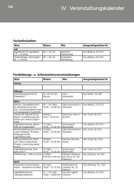 Jahresbericht des Jugendamtes des Kreises ... - Kreis Paderborn