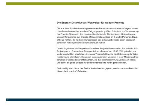 Energie-Detektive Lahn Taunus Schulwettbewerb - ILE | Region ...