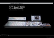 MVS-8000G Series DVS-9000 Series - WTS Broadcast