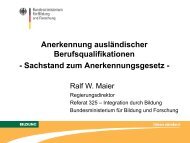 Anerkennung ausländischer Berufsqualifikationen - AkA