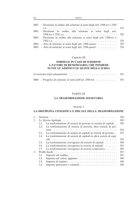 Formulario delle operazioni straordinarie - Giuffre