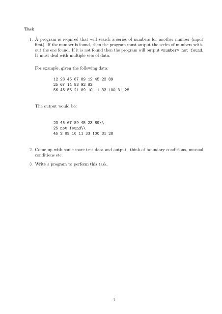 ACM Programming Competition Worksheet 4 Arrays, Vectors and ...