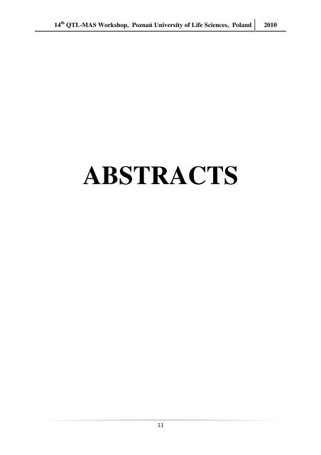 The book of abstracts is available. - PoznaÅ