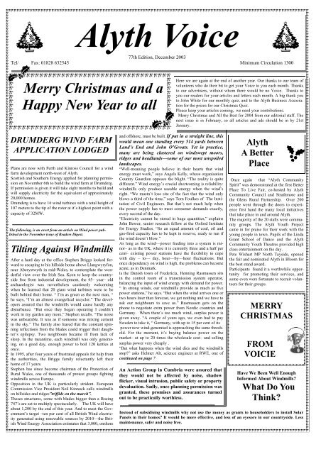 December - Alyth Voice