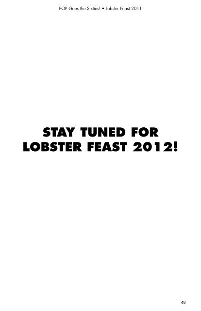 Lobster Feast 2011 Auction Catalog - Actors Theatre of Louisville