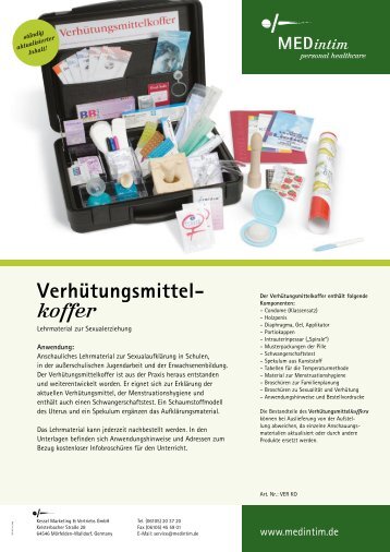 Datenblatt & Faxbestellschein - MEDintim Shop