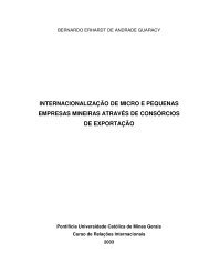 internacionalizaÃ§Ã£o de micro e pequenas empresas ... - PUC Minas