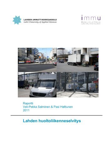 Lahden huoltoliikenneselvitys - Lahden ammattikorkeakoulu