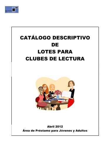 catÃ¡logo descriptivo lotes club lectura - Bibliotecas PÃºblicas