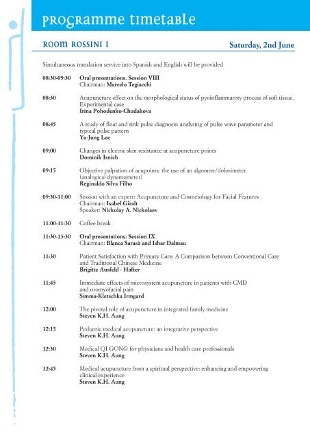 ICMART Congress 2007 Programme - International Council of ...