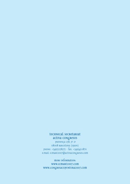 ICMART Congress 2007 Programme - International Council of ...