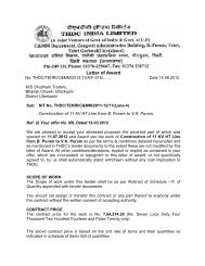 Letter of Award - THDC India LTD