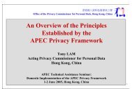 An Overview of the Principles Established by the APEC Privacy ...