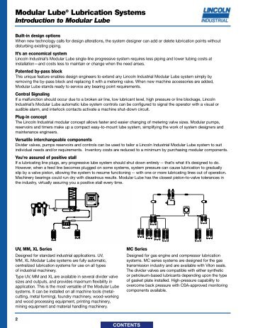 Modular LubeÂ® Lubrication Systems - Major Furnace Australia ...