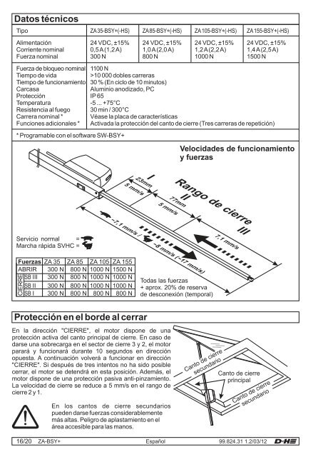 ZA 35/85/105/155-BSY+(-HS) - D+H Mechatronic