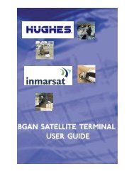 Hughes 9201 BGAN Terminal User's Guide 2.2 - GMPCS Personal ...