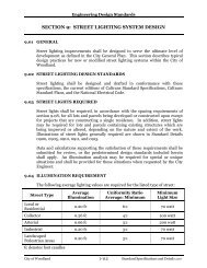 SECTION 9: STREET LIGHTING SYSTEM DESIGN - Woodland