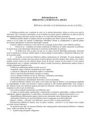 Informatizarea la Biblioteca Judeteana Arges/ Mihaela Voinicu. In