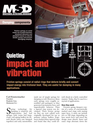 Friction springs consist of radial rings that deform briefly ... - Ringfeder