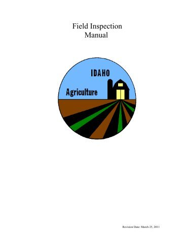 Field Inspection Manual - Idaho Department of Agriculture