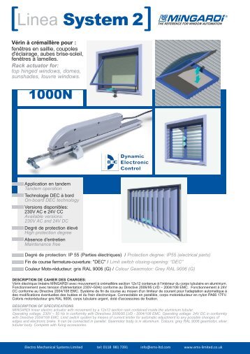 [Linea System 2] - Electro Mechanical Systems Ltd.