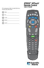 AT8550™ AllTouch® Remote Control - Time Warner Cable