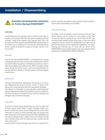 PDF Installation and removal instructions - Ringfeder