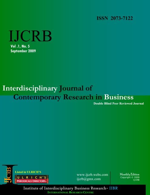 Download - Interdisciplinary Journal of Contemporary Research