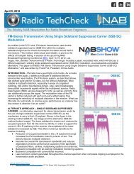 (SSB-SC) Modulation - National Association of Broadcasters