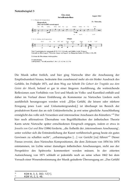 Der Musiker Friedrich Nietzsche. Zugleich eine Anleitung zum ...