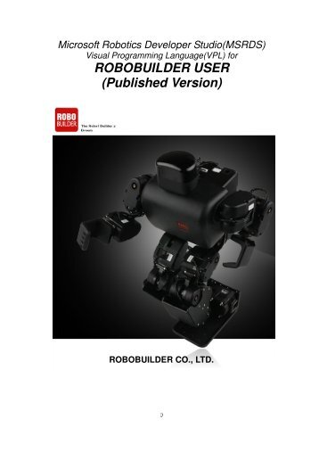 RoboBuilder MSRDS Manual - Robosavvy