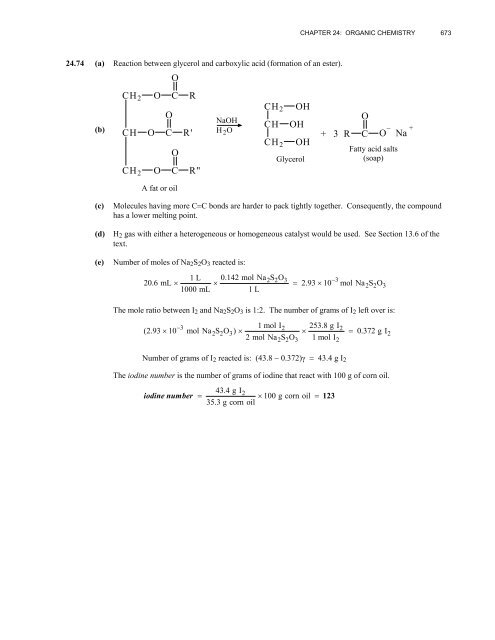 CHAPTER 24 ORGANIC CHEMISTRY