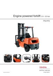 Engine powered forklift 3.5 - Toyota Material Handling Europe - Logon