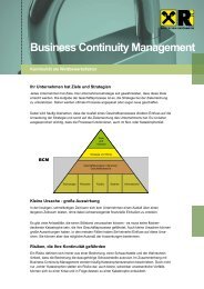 Business Continuity Management - Raiffeisen Informatik