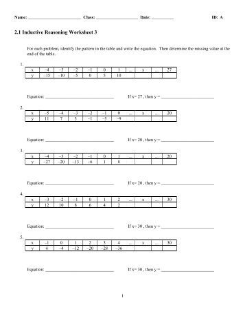 Printables Inductive Reasoning Worksheets inductive reasoning worksheet vintagegrn logical reasoning