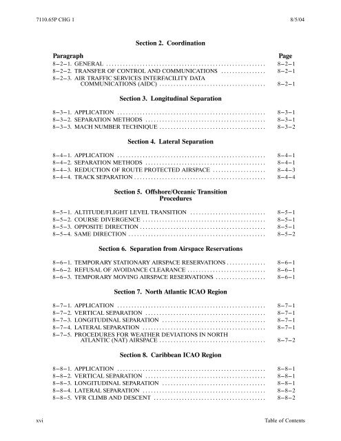 Order 7110.65P, Air Traffic Control, with changes