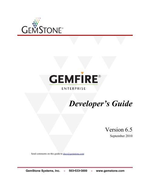 Gemfire java sale example