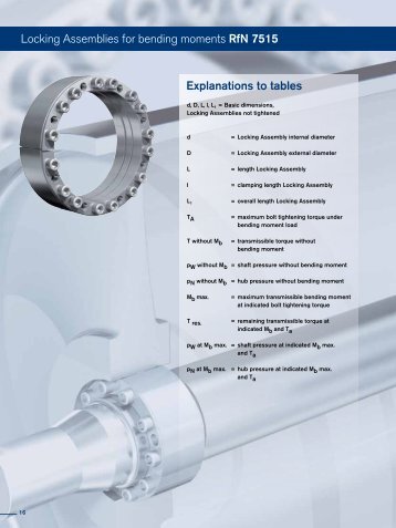 Locking Assemblies for bending moments RfN 7515  ... - Ringfeder