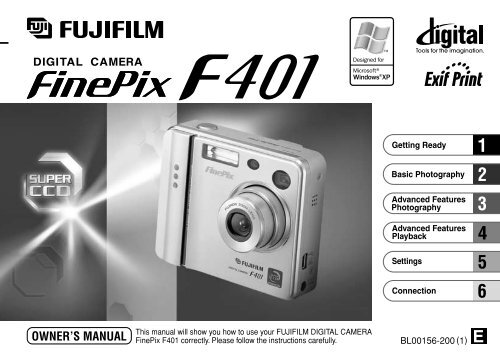 FinePix F401 Owner's Manual - Fujifilm Canada