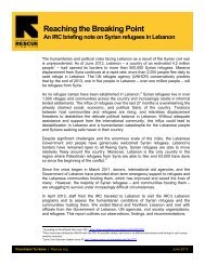 Syrian refugees in Lebanon - International Rescue Committee