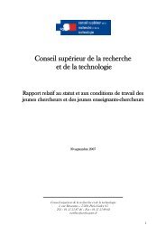 Conseil supÃ©rieur de la recherche et de la technologie