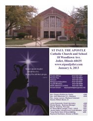 January 6 - St. Paul the Apostle Church - Diocese of Joliet