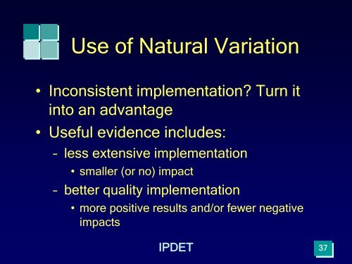 Module 6: Descriptive, Normative, and Impact Evaluation Designs