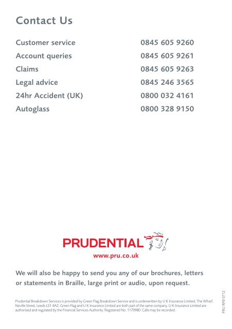 Prudential Breakdown Services