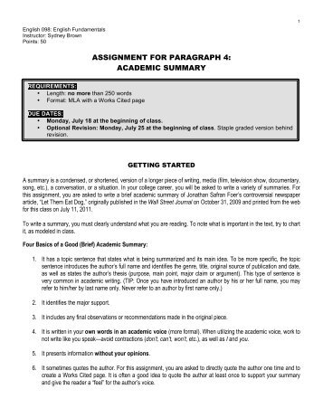 Summary essay example pdf image