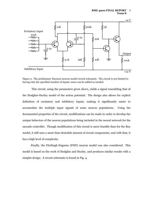 BME 4900 Final Report - Biomedical Engineering - University of ...